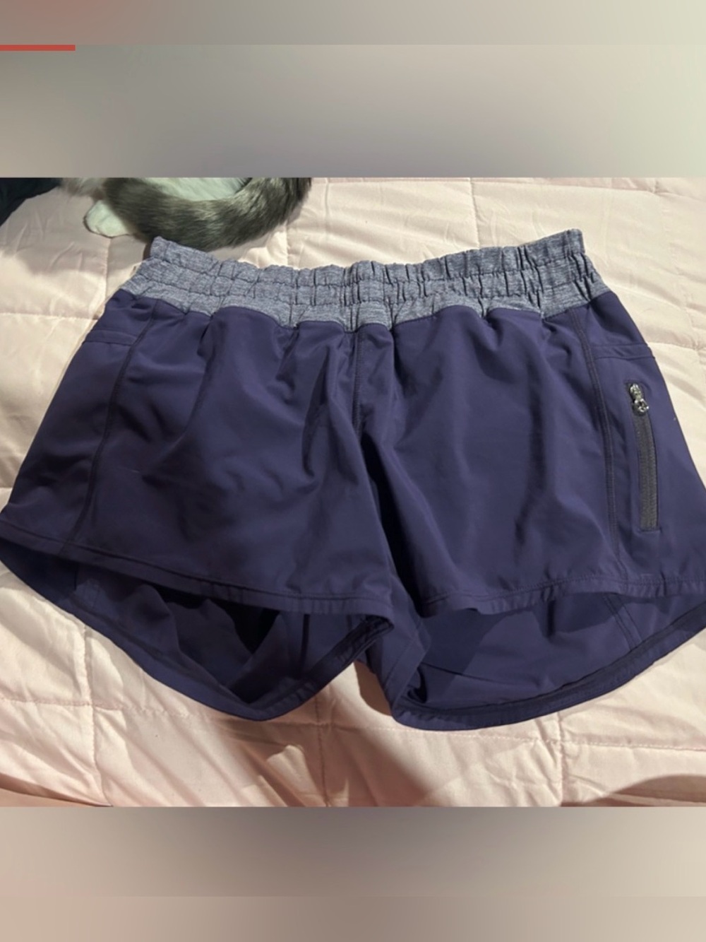 lululemon athletica Purple Athletic Running Shorts with Heather Waistband